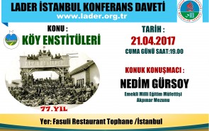 KÖY ENSTİTÜLERİ KONFERANSI 21.04.2017