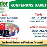 Öğretmenler günü Konferansı 22.11.2019